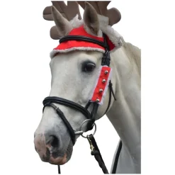 Hy Equestrian Christmas Santa Bridle Set (Set of 3)