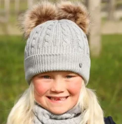 Hy Equestrian Morzine Children's Bobble Hat