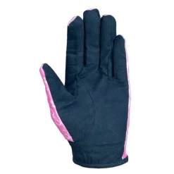 Hy Equestrian Pony Fantasy Riding Gloves by Little Rider - Pink/Navy