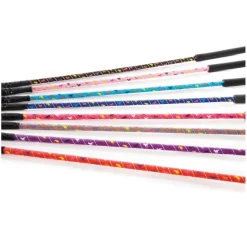 HY Equestrian Silver Riding Whip