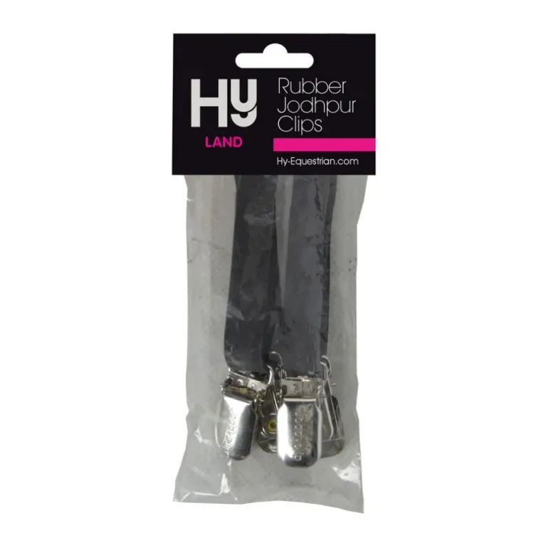 HY Jodhpur Clips Rubber Black