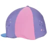 Hy Zeddy Three Tone Lycra Hat Silk Flamingo Pink/Turquiose/Cobalt Blue