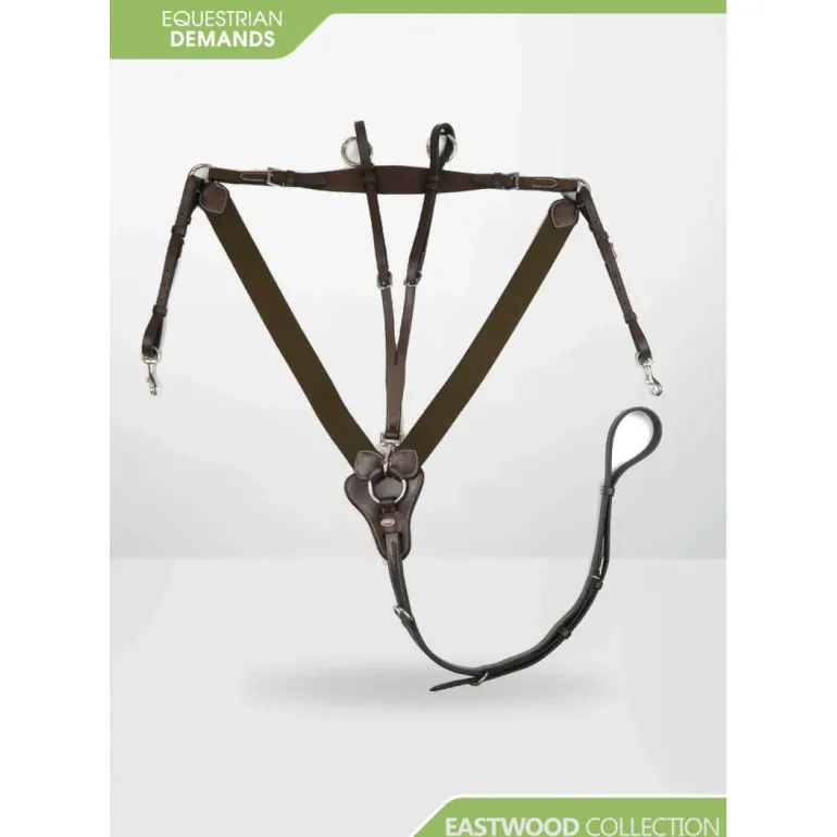 John Whitaker Eastwood Elasticated V-Check Breastplate