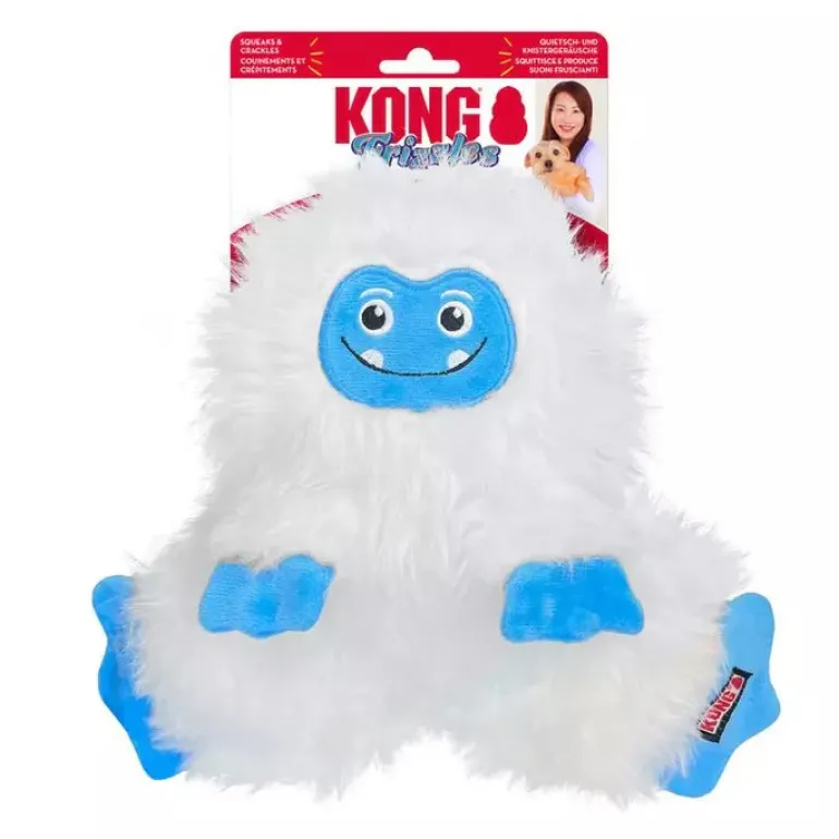 KONG Holiday Frizzles Yeti Dog Toy