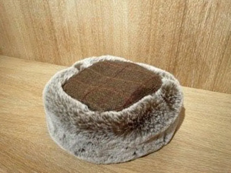 Lawrence & Foster Nina Faux Fur Trim Hat - Heather