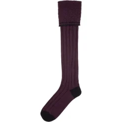 Le Chameau Tall Boot Socks Cherry