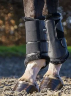 LeMieux Fleece Brushing Boots Black/Black