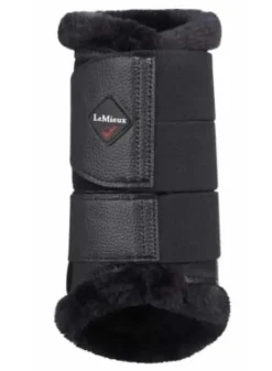 LeMieux Fleece Brushing Boots Black/Black