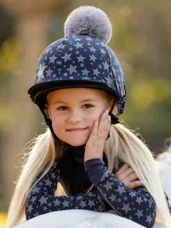 LeMieux Reflective Mini Hat Silk