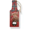 McMoo Tartan Paint Bottle Opener with Magnet