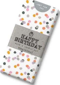 Message Bar - Happy Birthday Milk Chocolate Bar