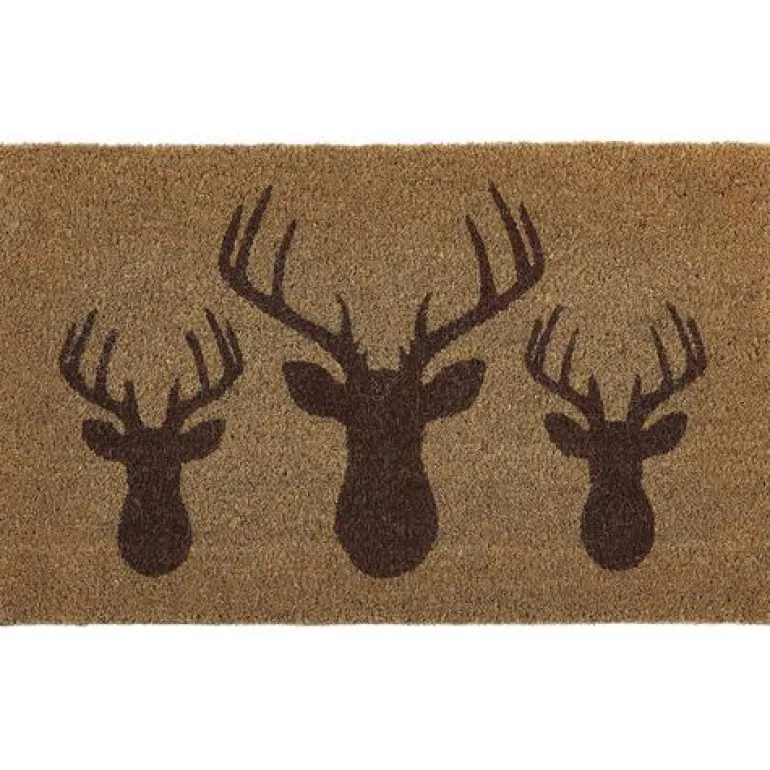 My Mat Printed Coir Stags Head 45x75cm