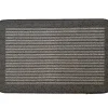 My Mat Utility Patterned Stripe Characoal 50x80cm