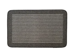 My Mat Utility Patterned Stripe Characoal 50x80cm