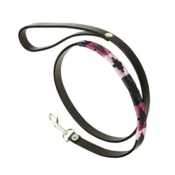 Pampeano Leather Skinny Dog Lead Petalo