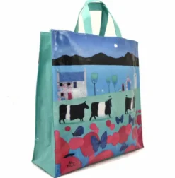 Samual Lamont Ailsa Black PVC Medium Gusset Bag