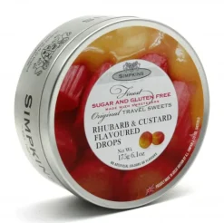 Simpkins Sugar & Gluten Free Rhubarb & Custard Travel Sweets