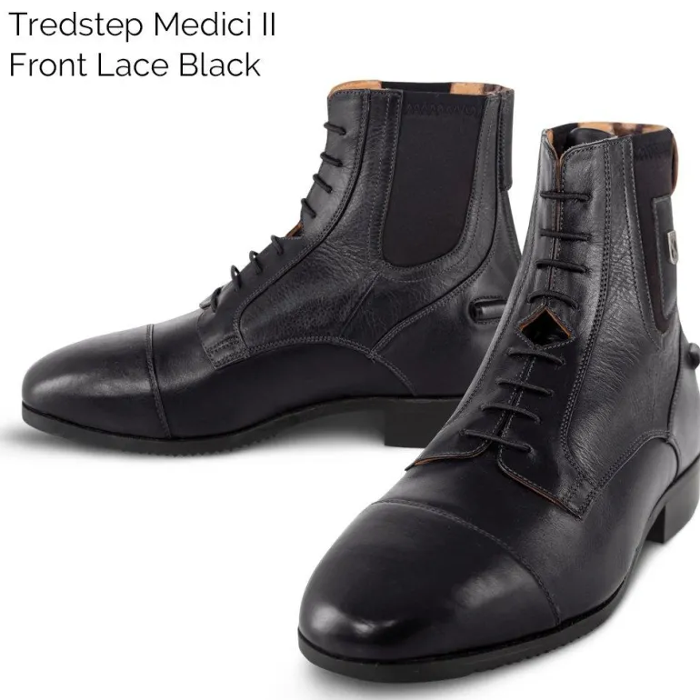 Tredstep Ireland Medici II Lace And Rear Zip Boots Jodhpur Boots