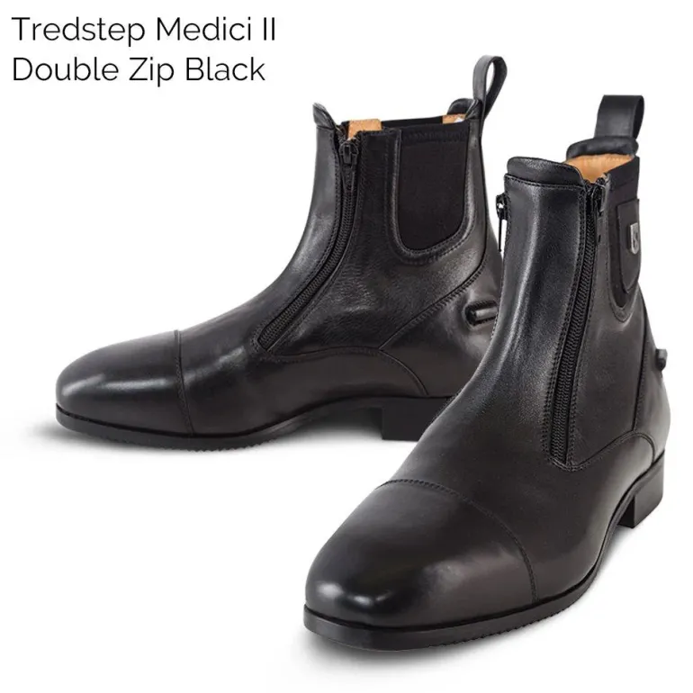 Tredstep Ireland Medici II Lace And Rear Zip Boots Jodhpur Boots