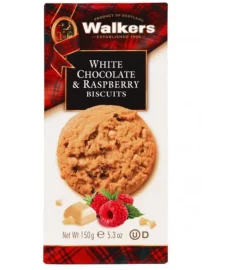 Walkers White Chocolate & Raspberry Biscuits 150g